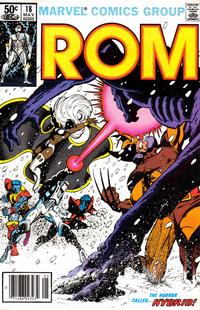 Cover Thumbnail for Rom (Marvel, 1979 series) #18 [Newsstand]