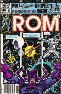 Cover Thumbnail for Rom (Marvel, 1979 series) #27 [Newsstand]