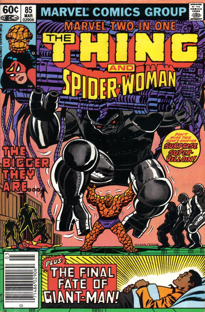 Cover for Marvel Two-in-One (Marvel, 1974 series) #85 [Newsstand]