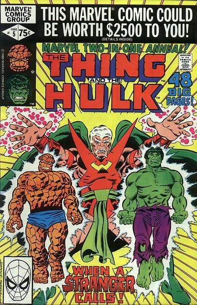 Cover for Marvel Two-in-One Annual (Marvel, 1976 series) #5 [Direct]