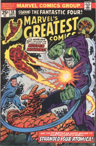 Cover for Marvel's Greatest Comics (Marvel, 1969 series) #58