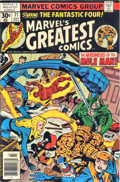 Cover for Marvel's Greatest Comics (Marvel, 1969 series) #71 [30¢]