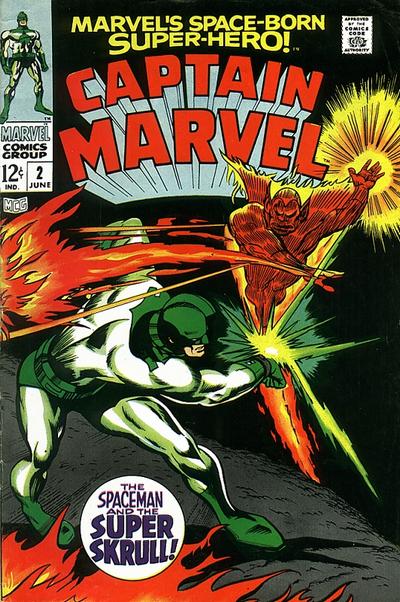 Cover for Marvel's Space-Born Superhero! Captain Marvel (Marvel, 1968 series) #2