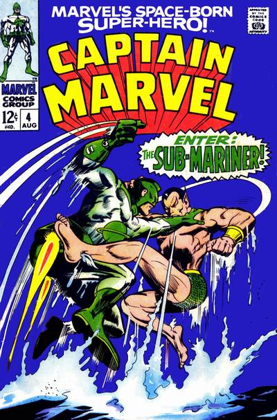 Cover for Marvel's Space-Born Superhero! Captain Marvel (Marvel, 1968 series) #4