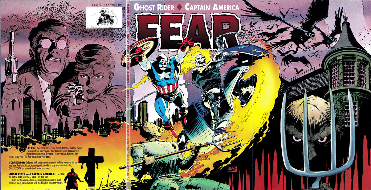 Cover for Ghost Rider / Captain America: Fear (Marvel, 1992 series) [Direct]