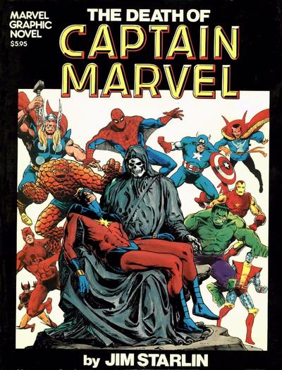 Cover for Marvel Graphic Novel (Marvel, 1982 series) #[1] - The Death of Captain Marvel