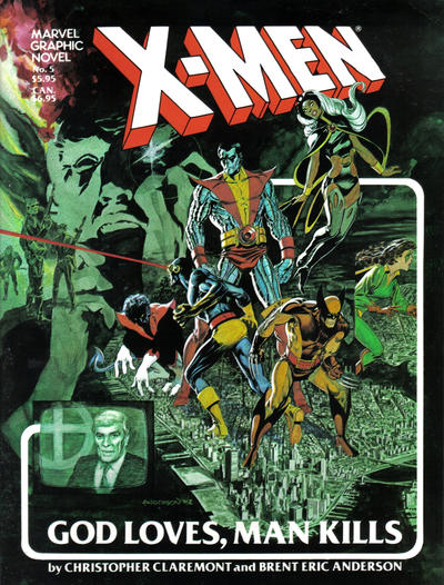 Cover for Marvel Graphic Novel (Marvel, 1982 series) #5 - X-Men: God Loves, Man Kills [First Printing]