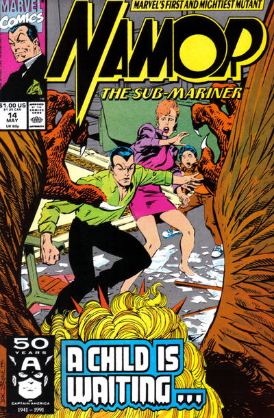 Cover for Namor, the Sub-Mariner (Marvel, 1990 series) #14