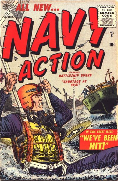 Cover for Navy Action (Marvel, 1954 series) #8
