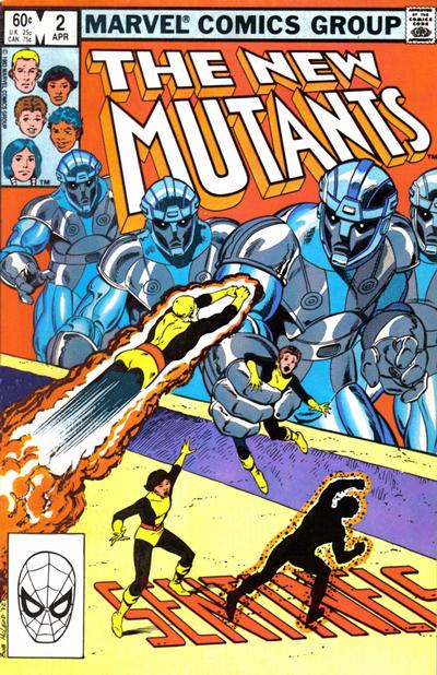 Cover for The New Mutants (Marvel, 1983 series) #2 [Direct]