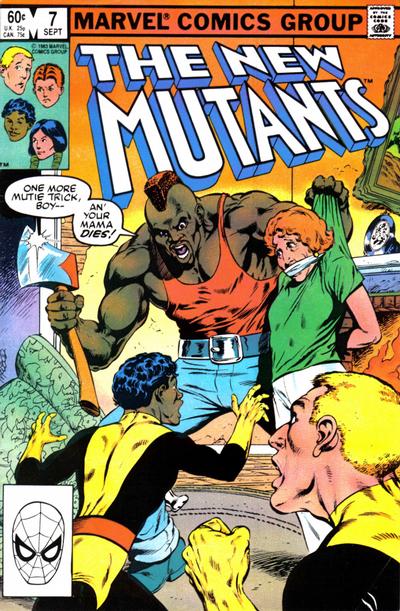 Cover for The New Mutants (Marvel, 1983 series) #7 [Direct]