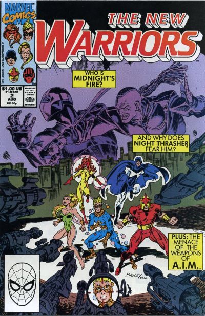 Cover for The New Warriors (Marvel, 1990 series) #2