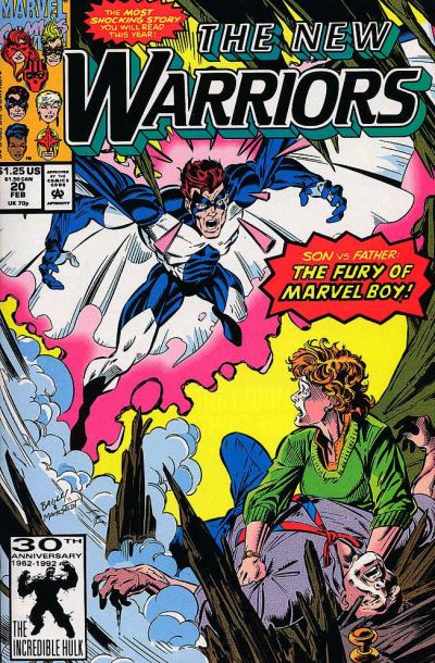 Cover for The New Warriors (Marvel, 1990 series) #20