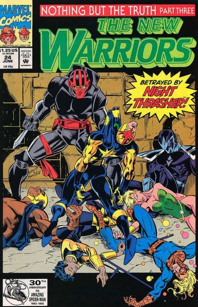 Cover for The New Warriors (Marvel, 1990 series) #24