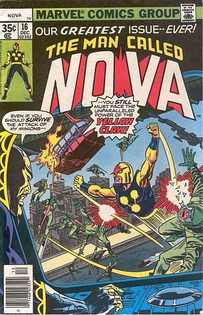 Cover for Nova (Marvel, 1976 series) #16