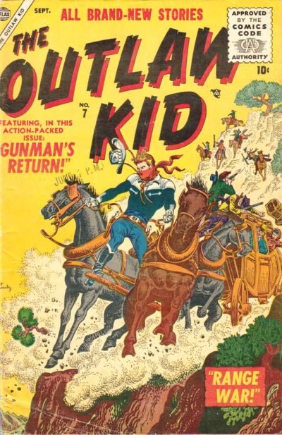 Cover for The Outlaw Kid (Marvel, 1954 series) #7