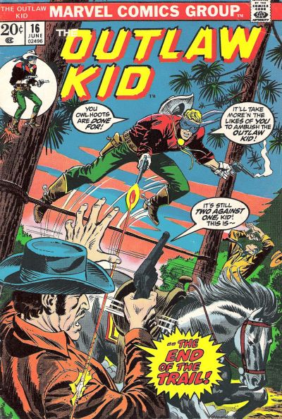 Cover for The Outlaw Kid (Marvel, 1970 series) #16