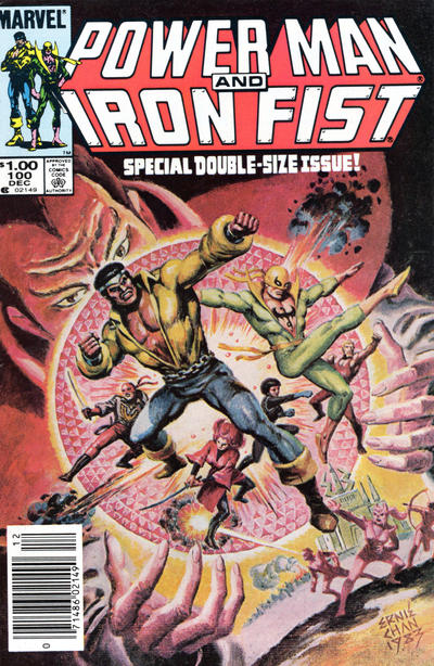 Cover for Power Man and Iron Fist (Marvel, 1981 series) #100 [Newsstand]