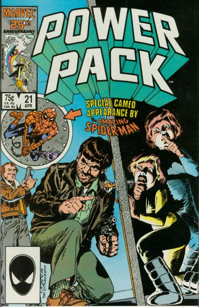 Cover for Power Pack (Marvel, 1984 series) #21 [Direct]