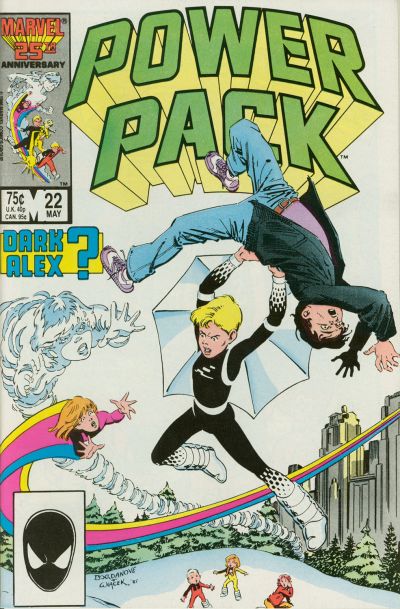 Cover for Power Pack (Marvel, 1984 series) #22 [Direct]