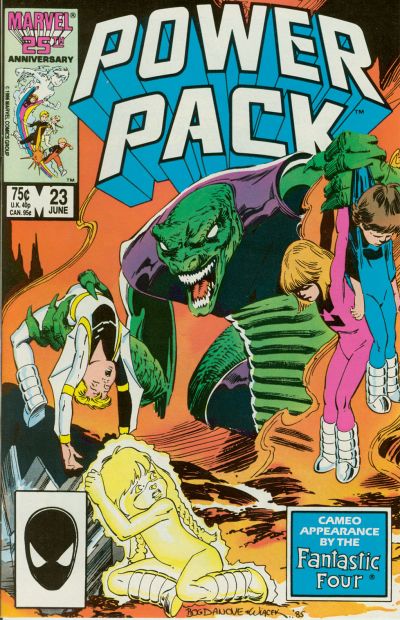 Cover for Power Pack (Marvel, 1984 series) #23 [Direct]