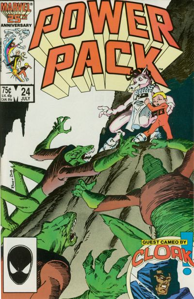 Cover for Power Pack (Marvel, 1984 series) #24 [Direct]