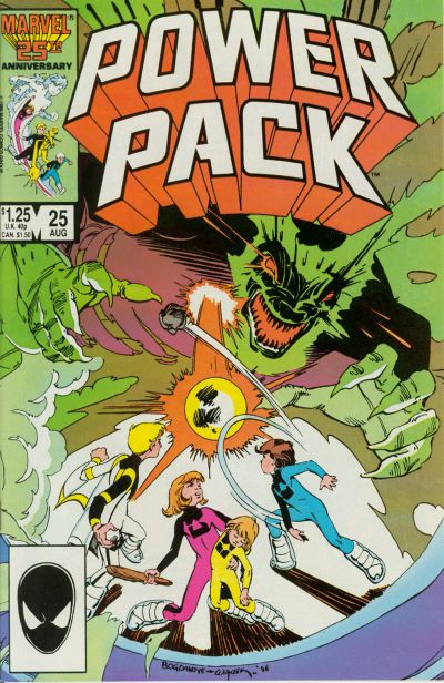 Cover for Power Pack (Marvel, 1984 series) #25 [Direct]