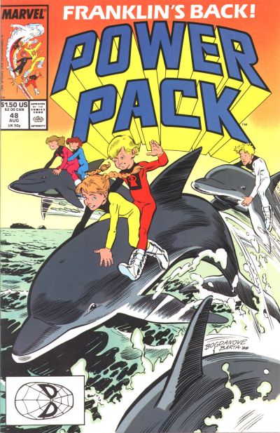 Cover for Power Pack (Marvel, 1984 series) #48