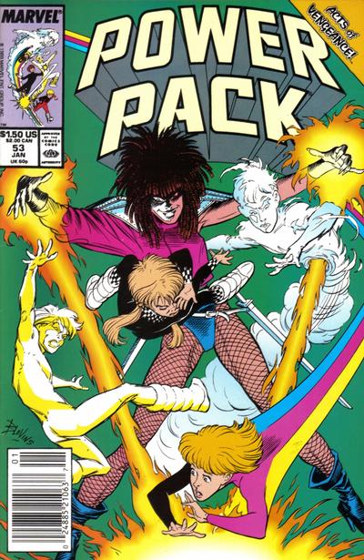 Cover for Power Pack (Marvel, 1984 series) #53