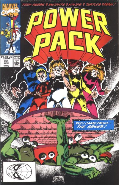 Cover for Power Pack (Marvel, 1984 series) #60