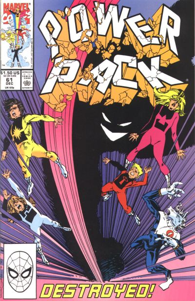 Cover for Power Pack (Marvel, 1984 series) #61