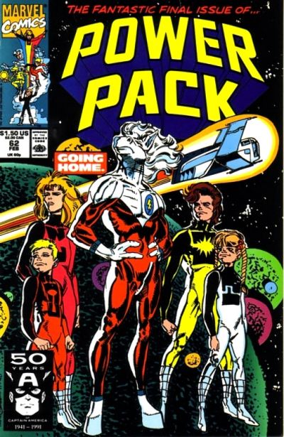 Cover for Power Pack (Marvel, 1984 series) #62