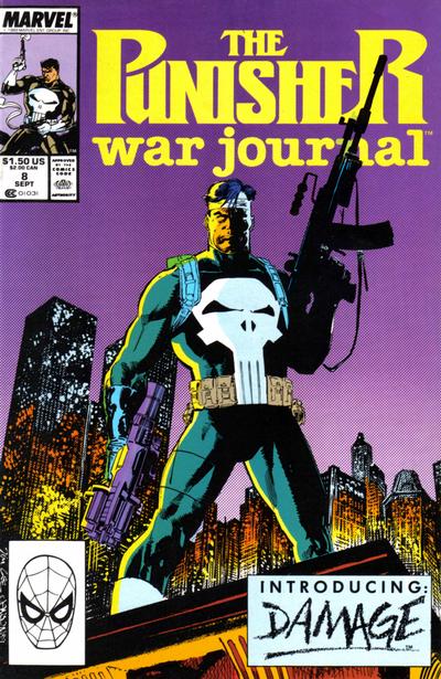 Cover for The Punisher War Journal (Marvel, 1988 series) #8 [Direct]
