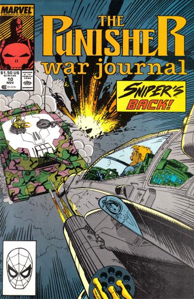 Cover for The Punisher War Journal (Marvel, 1988 series) #10 [Direct]