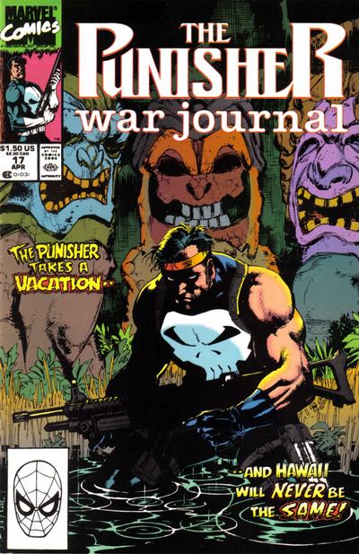 Cover for The Punisher War Journal (Marvel, 1988 series) #17 [Newsstand]