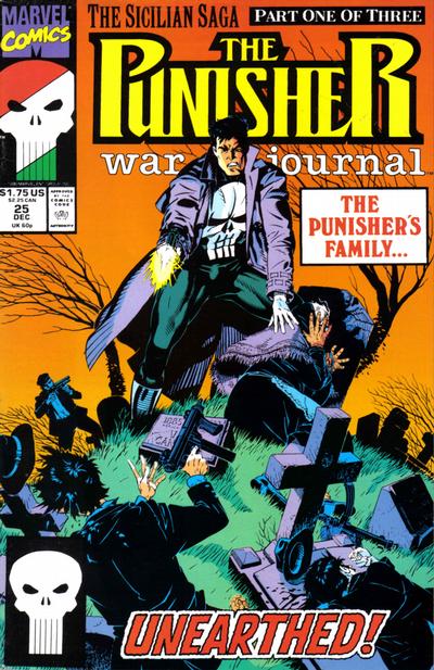 Cover for The Punisher War Journal (Marvel, 1988 series) #25 [Newsstand]