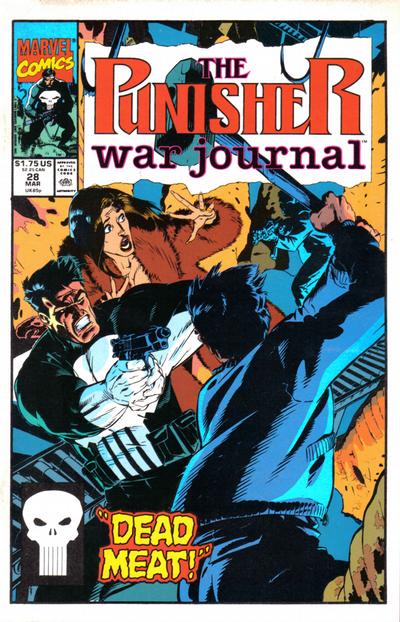 Cover for The Punisher War Journal (Marvel, 1988 series) #28 [Direct]