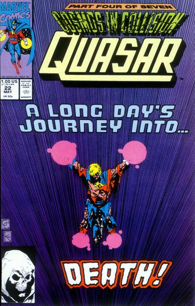 Cover for Quasar (Marvel, 1989 series) #22