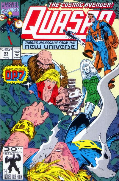 Cover for Quasar (Marvel, 1989 series) #31
