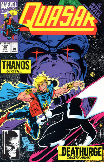 Cover for Quasar (Marvel, 1989 series) #39