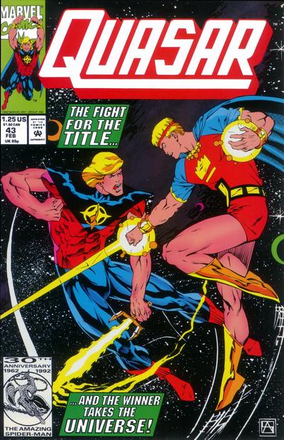 Cover for Quasar (Marvel, 1989 series) #43