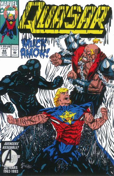 Cover for Quasar (Marvel, 1989 series) #44