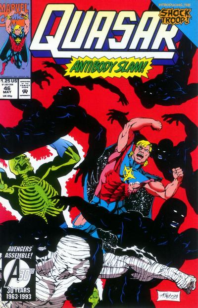 Cover for Quasar (Marvel, 1989 series) #46