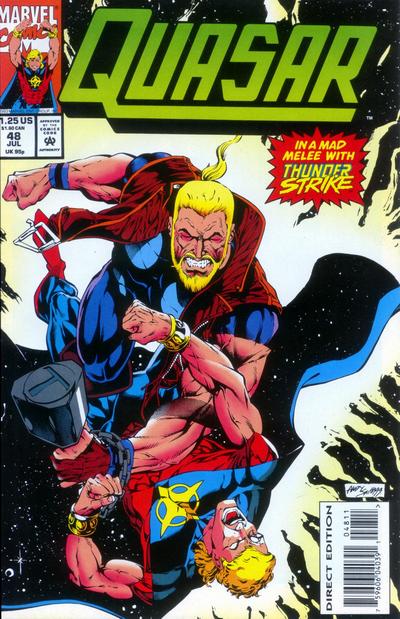 Cover for Quasar (Marvel, 1989 series) #48