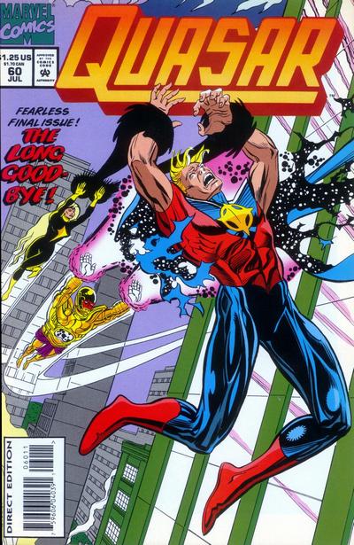 Cover for Quasar (Marvel, 1989 series) #60