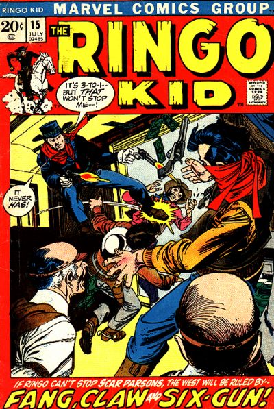Cover for The Ringo Kid (Marvel, 1970 series) #15