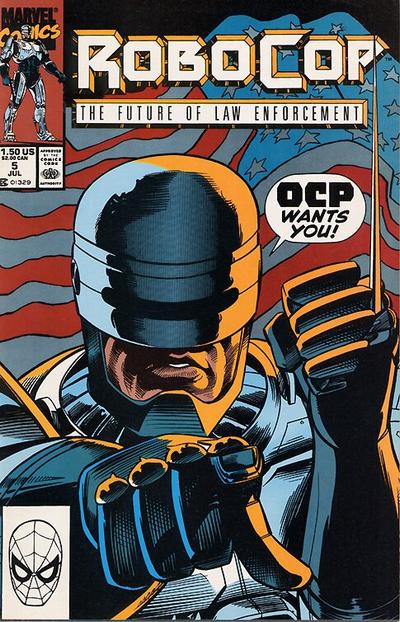 Cover for RoboCop (Marvel, 1990 series) #5 [Direct]