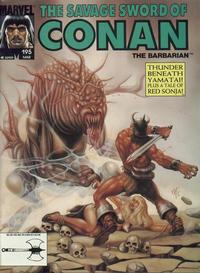 Cover for The Savage Sword of Conan (Marvel, 1974 series) #195 [Direct]