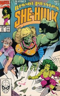 Cover for The Sensational She-Hulk (Marvel, 1989 series) #21