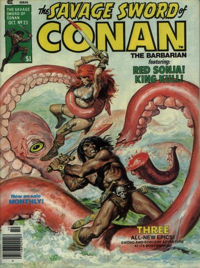 Cover for The Savage Sword of Conan (Marvel, 1974 series) #23